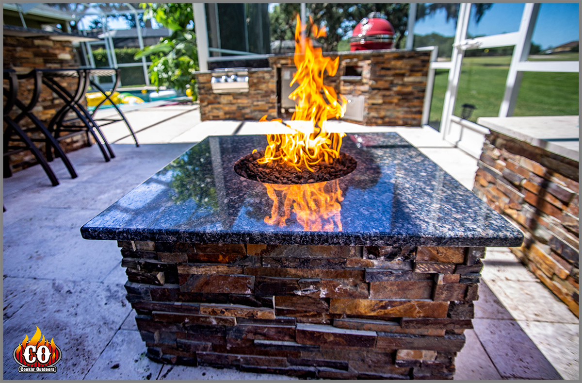 The Eagles Outdoor Seating Area and Gas Outdoor Fire Pit
